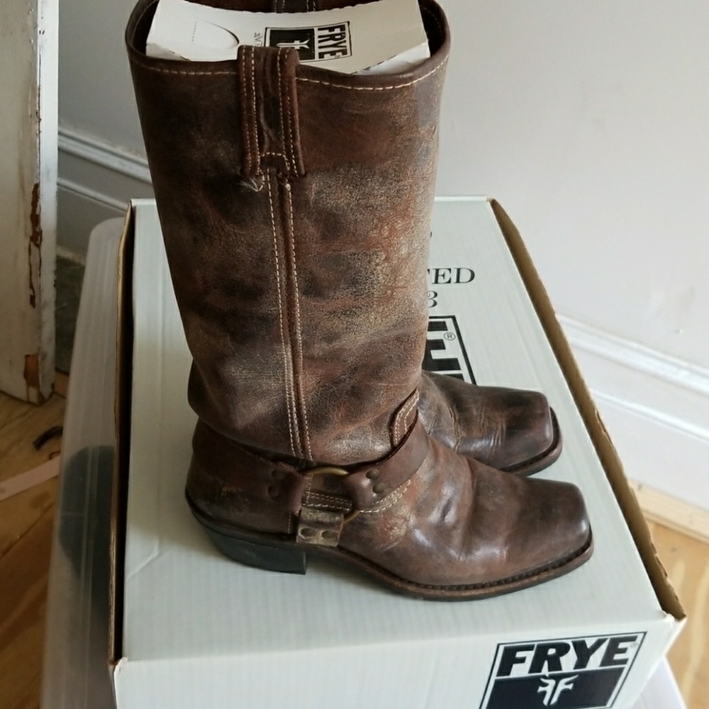 Frye harness boots